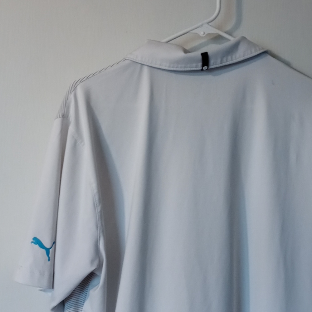 Puma Men's White Polo Shirt - Picture 3 of 7